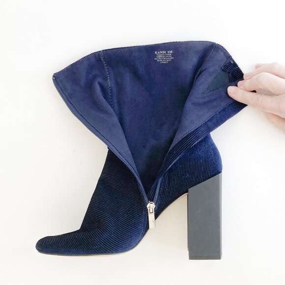 Halston Corduroy KANDI Fabric Mid-Calf Boots NWOB - Picture 3 of 14